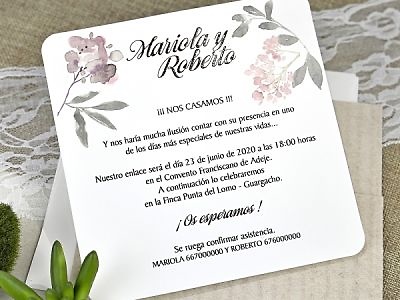 Invitación cardnovel 39626 