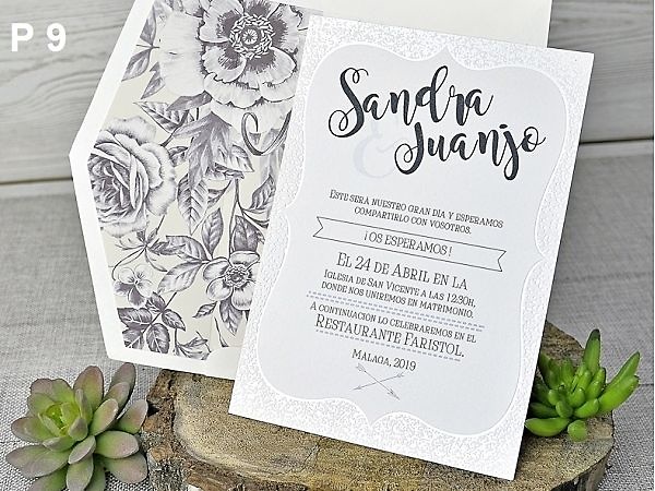 Invitación de boda 39318 