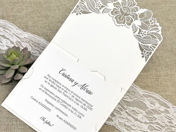 Invitación de boda 39624 