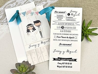 Invitación de boda 39631 