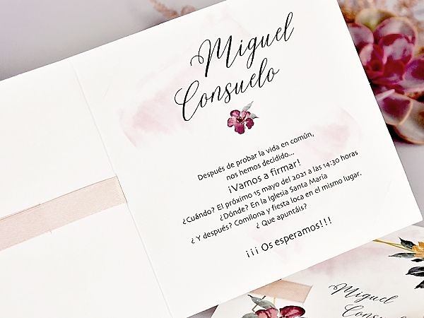 Invitación de boda 39708 