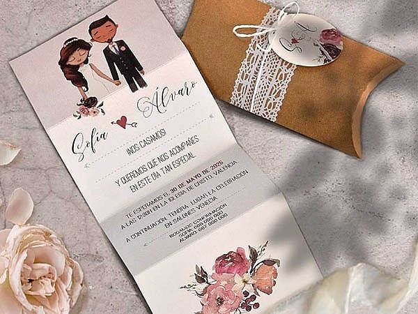 Invitación de boda 39801 