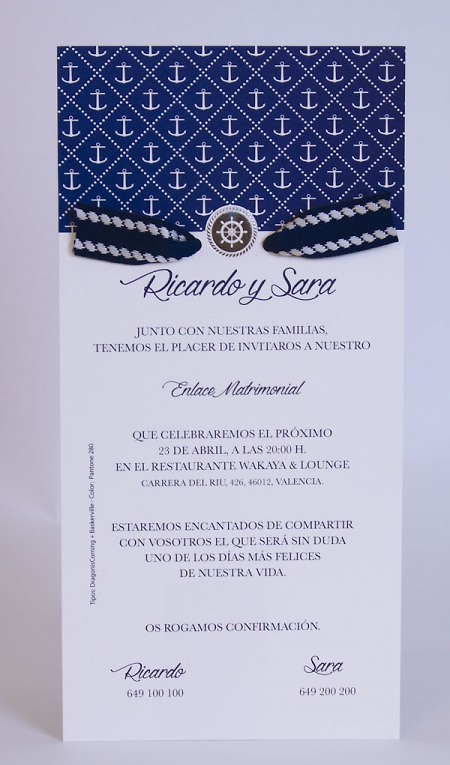 Invitación de boda 100725 