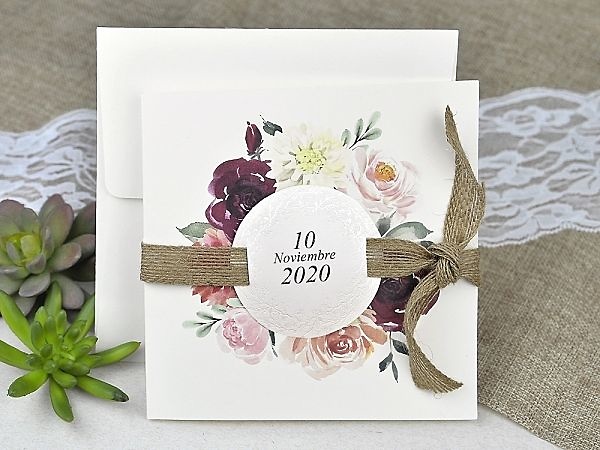 Invitación de boda cardnovel 39622 