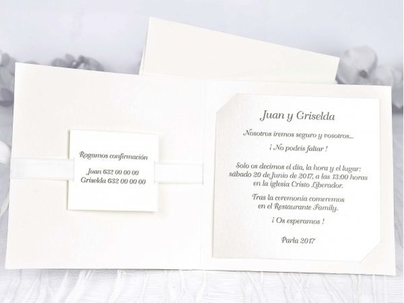 Invitación de boda cardnovel ref.39108 