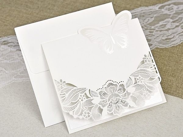 Invitación de boda corte láser 39624 