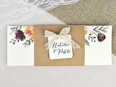 Invitación de boda acuarelas 