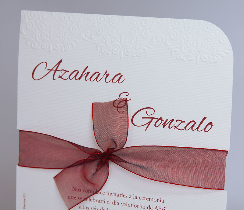 Invitación de boda ref.100730 