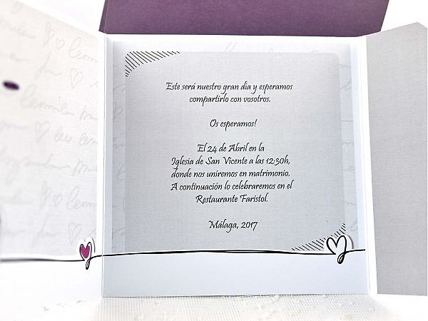 Invitaciones cardnovel 35641 