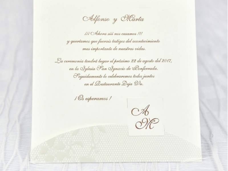 Invitaciones cardnovel ref.39102 