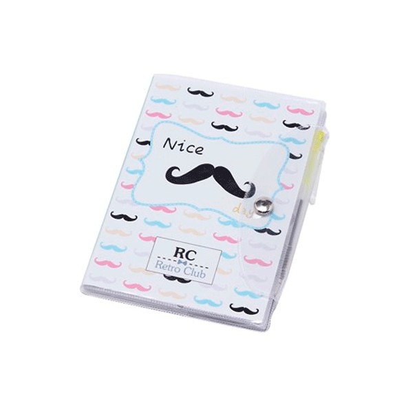 Libreta notas pvc moustache 