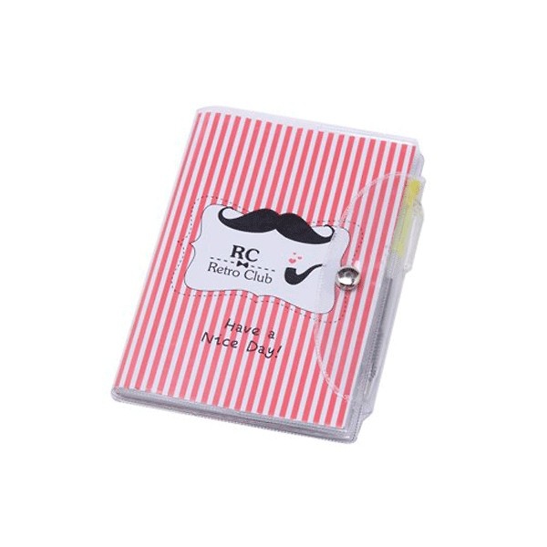 Libreta notas pvc moustache 