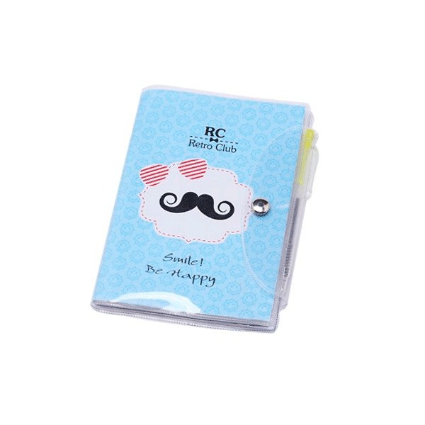 Libreta notas pvc moustache 