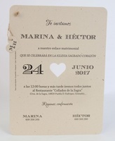 Invitación de boda Ref.100720