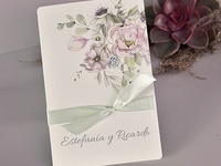 Invitación de boda flores 39721