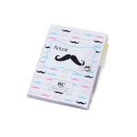 Libreta notas pvc moustache