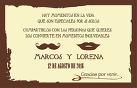 Tarjeta agradecimiento Vintage