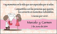 Tarjeta agradecimiento modelo 2