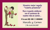 Tarjeta número de cuenta modelo 7